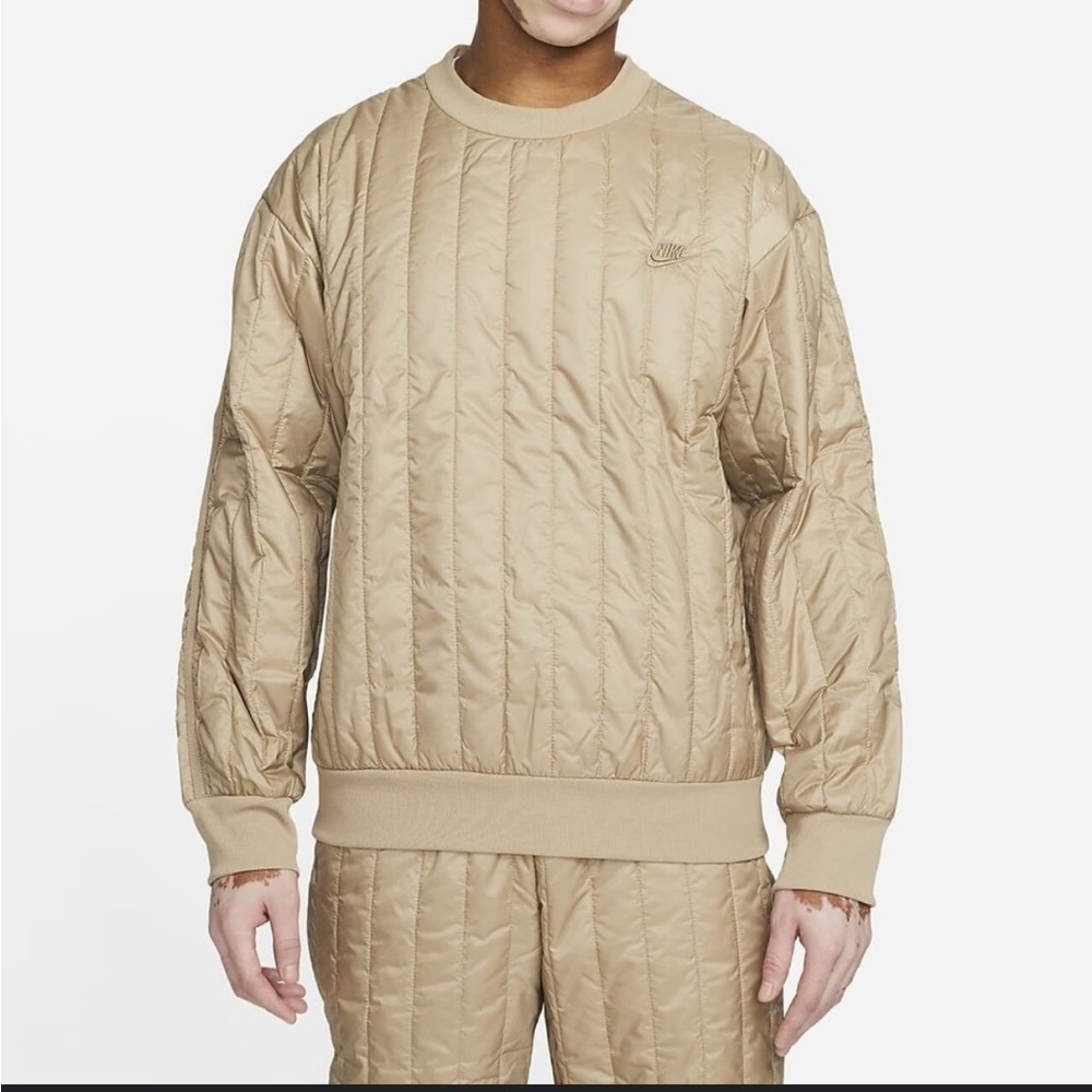 Nike Tech Pack Therma-Fit Winterized Tan puffer Jacket. Size Large Retail $150